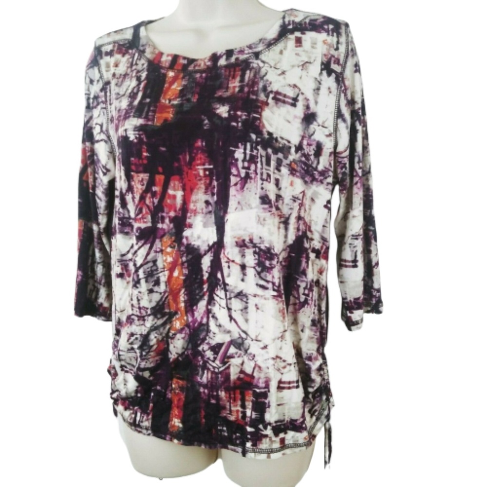 French Dressing Jeans Womens Small Multicolor Top
